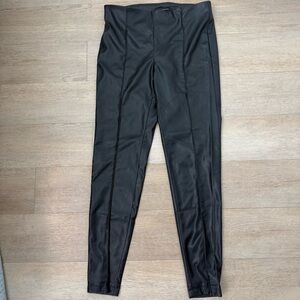 Zac & Rachel Black Faux Leather Leggings size S